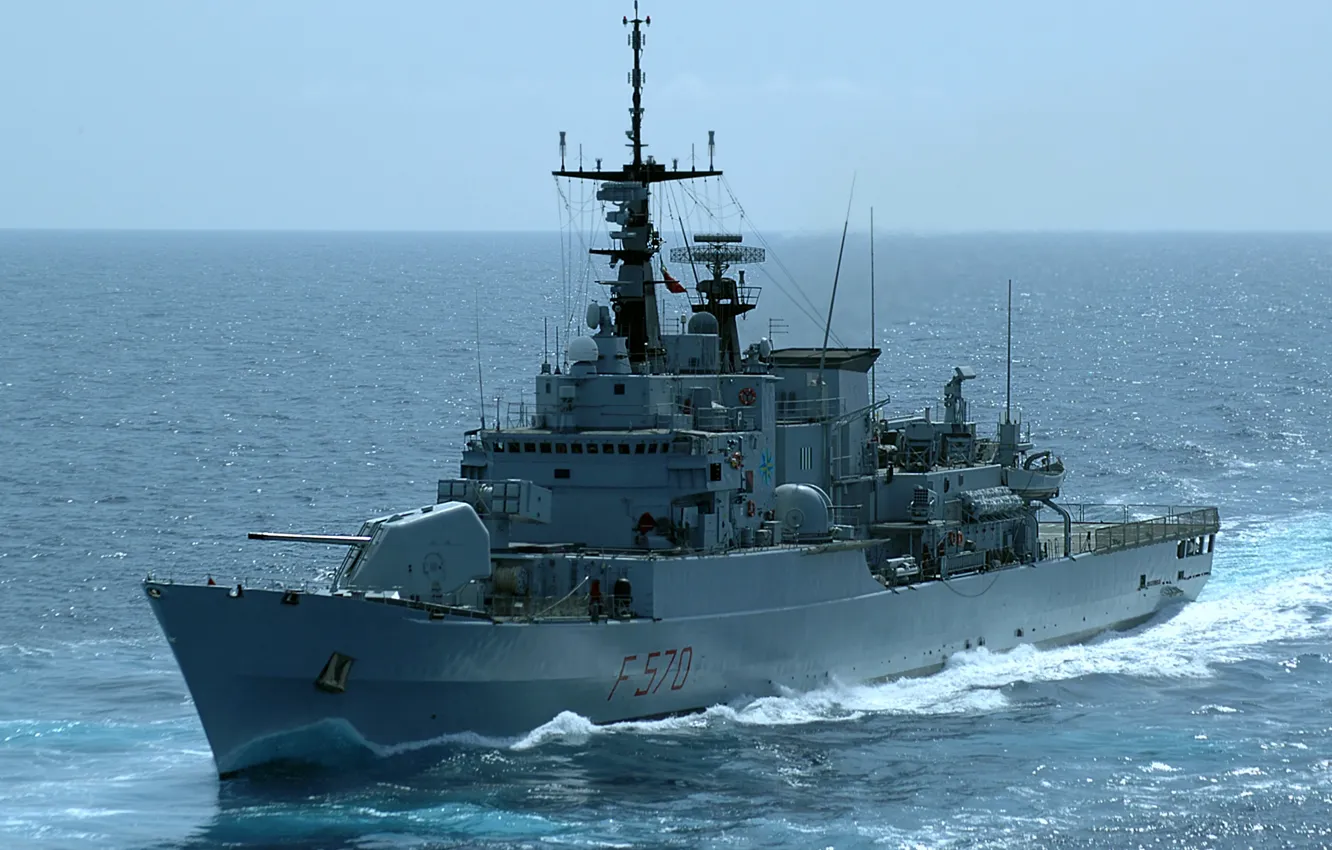 Photo wallpaper frigate, Maestrale, The Italian Navy