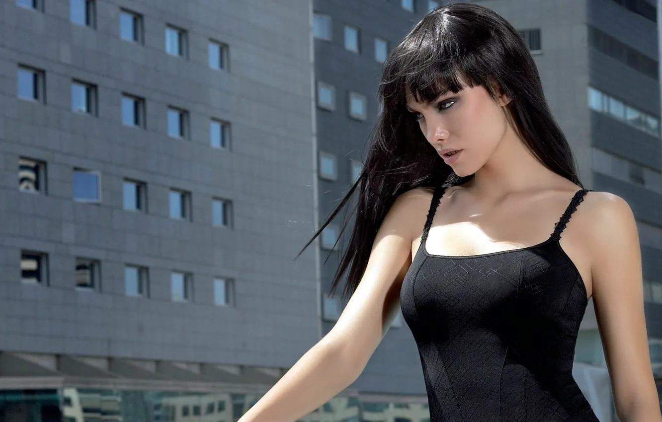 Photo wallpaper the city, makeup, beauty, Silvia Dimitrova