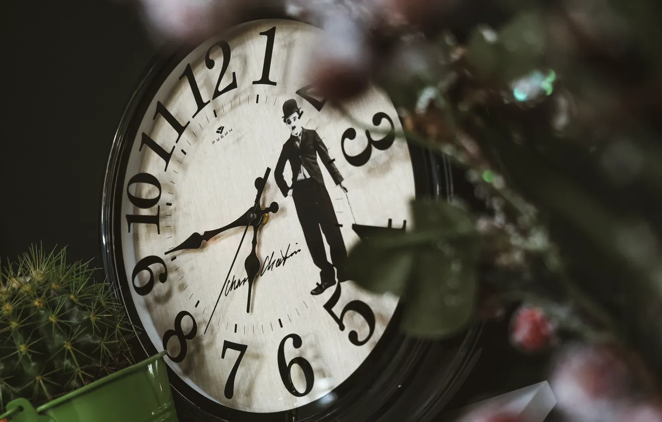 Photo wallpaper watch, new year, minimalism, aesthetics