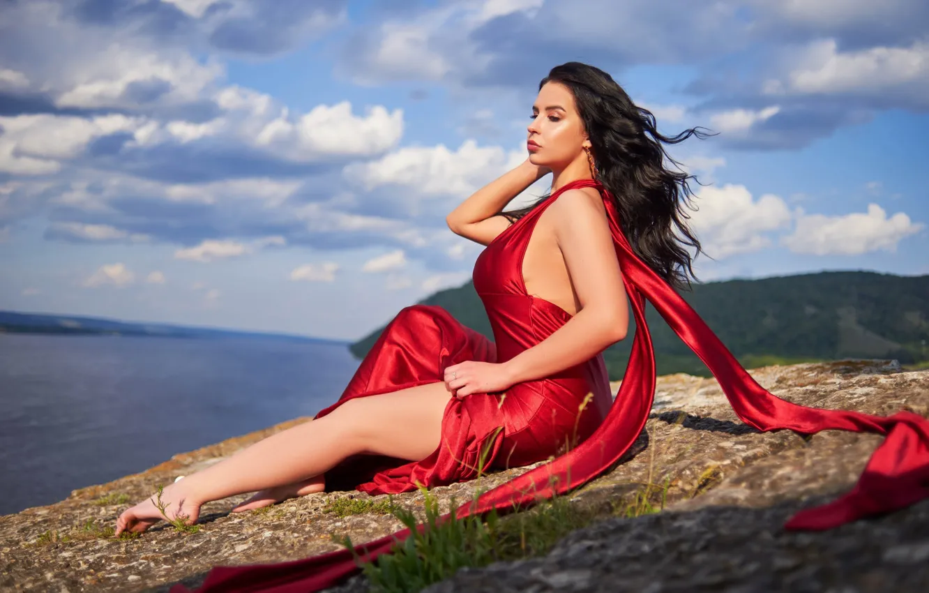 Photo wallpaper girl, sexy, Wallpaper, sweetheart, model, bright, makeup, slim