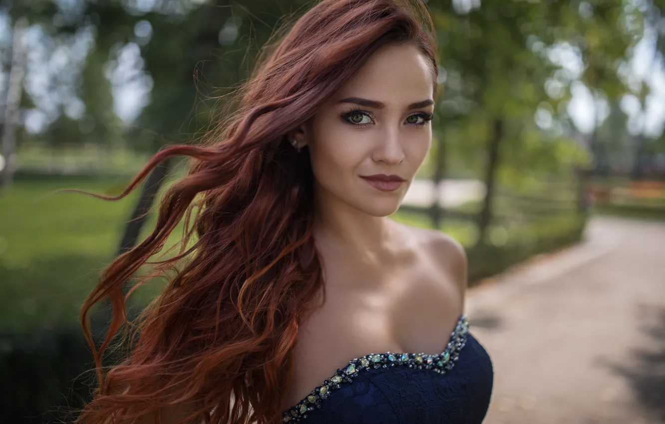 Photo wallpaper look, girl, smile, hair, Dmitry Shulgin, Elena Trakhtenberg (Lenny)