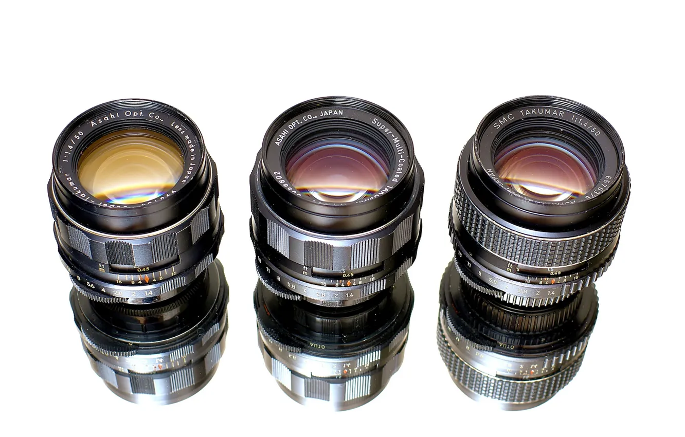 Photo wallpaper glass, reflection, lenses, mirror