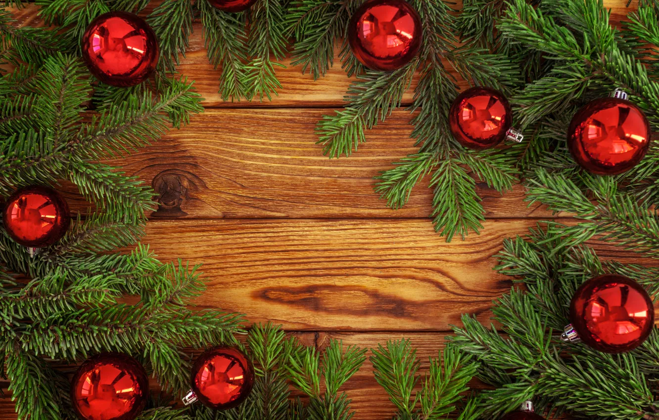 Photo wallpaper decoration, Christmas, New year, christmas, new year, wood, merry, decoration