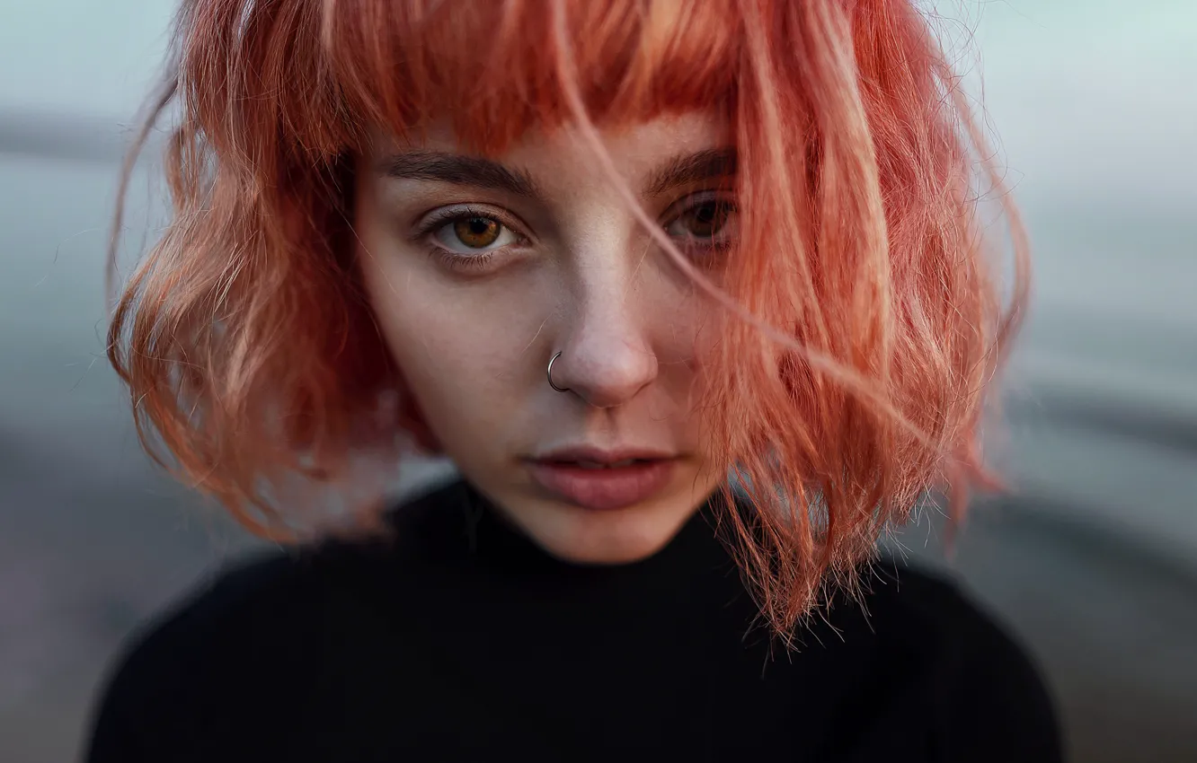 Photo wallpaper girl, portrait, piercing, Aleks Five, Anya Chernoff