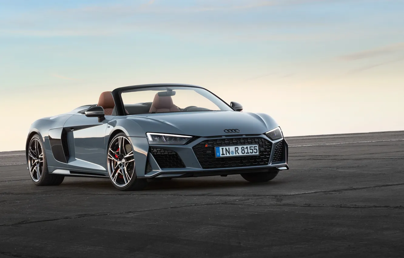 Photo wallpaper Audi R8, Spyder, V10, 2019