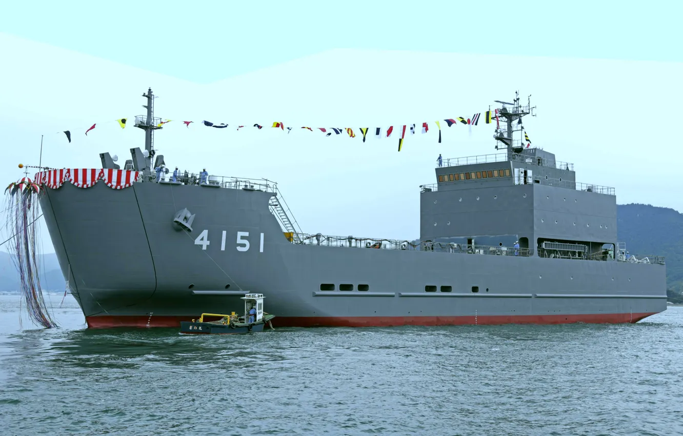 Photo wallpaper Japan, security ship, LCU Nihonbare