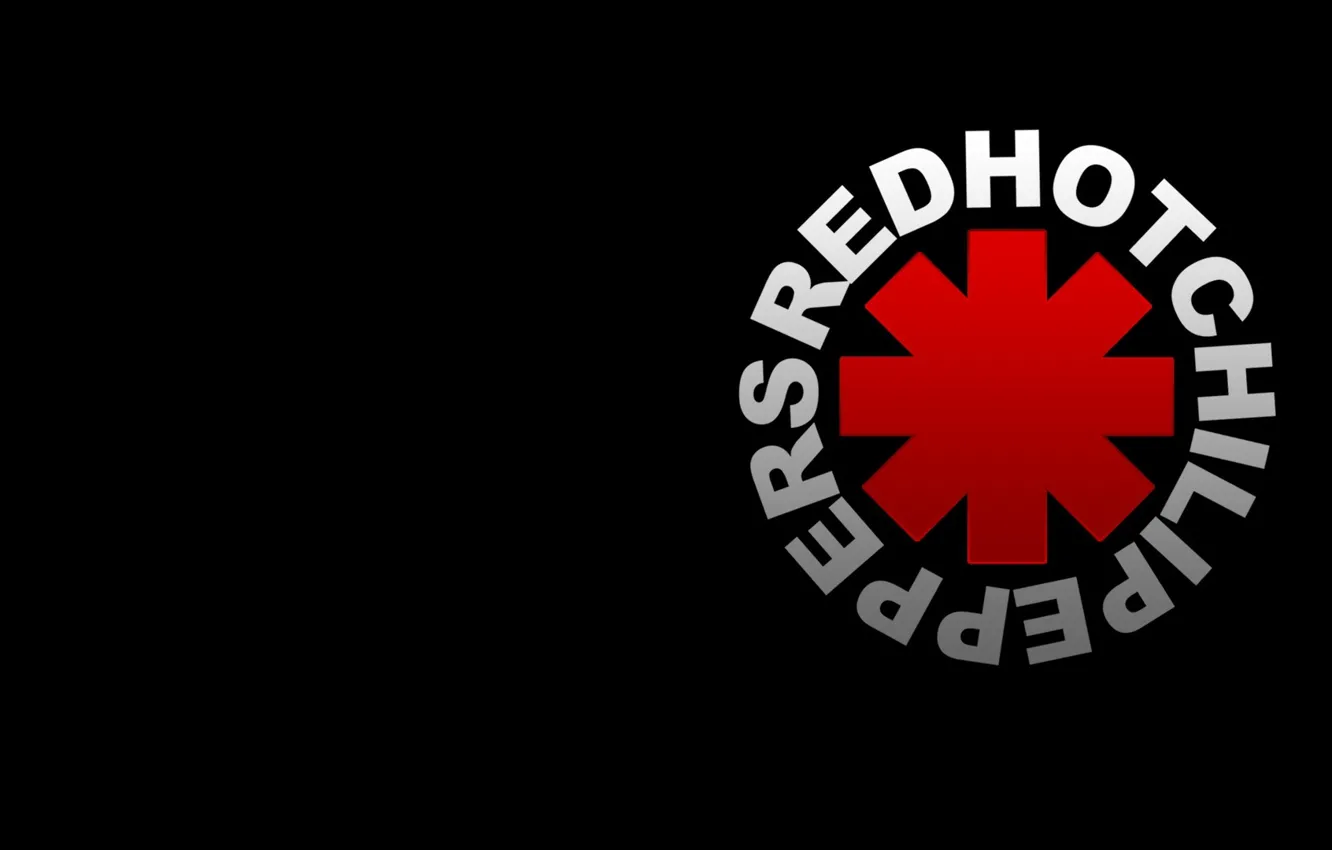 Photo wallpaper logo, logo, rhcp, red hot chili peppers