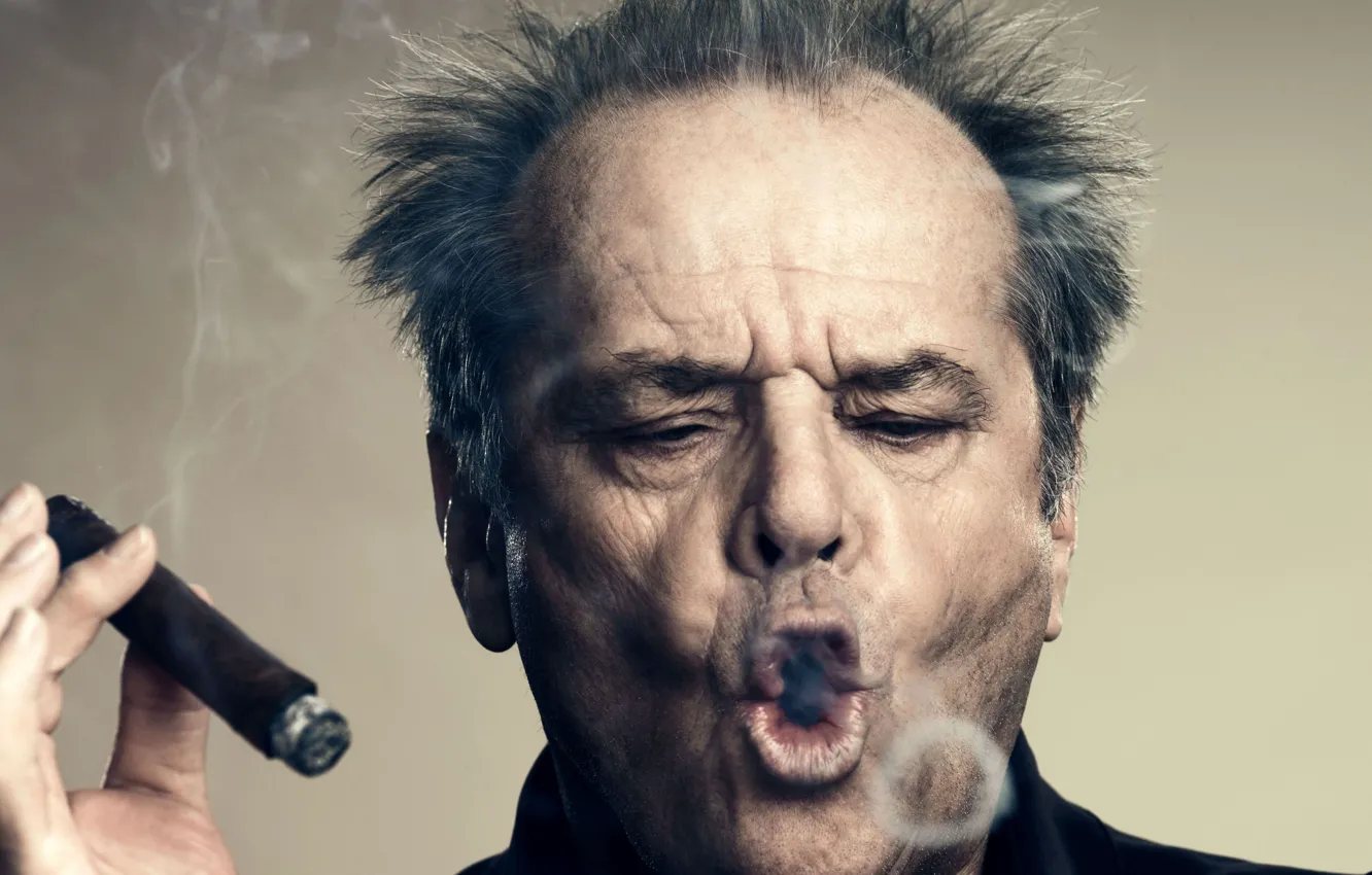 Wallpaper smoke, cigar, Jack Nicholson, Jack Nicholson, actor for ...