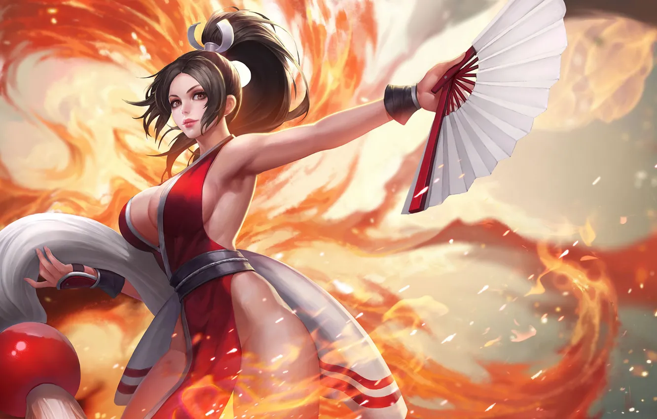 Photo wallpaper girl, the game, fan, King of Glory