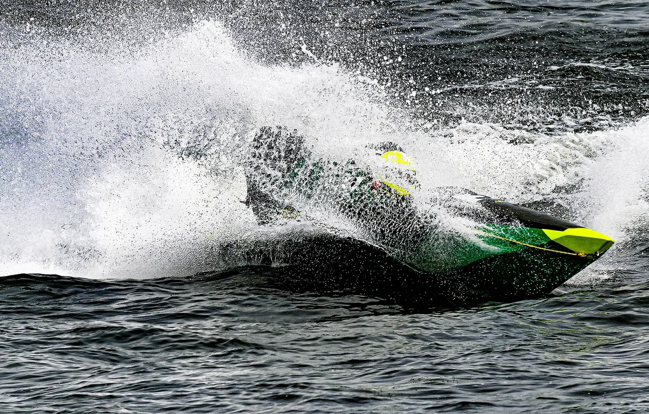 Photo wallpaper race, boat, speed