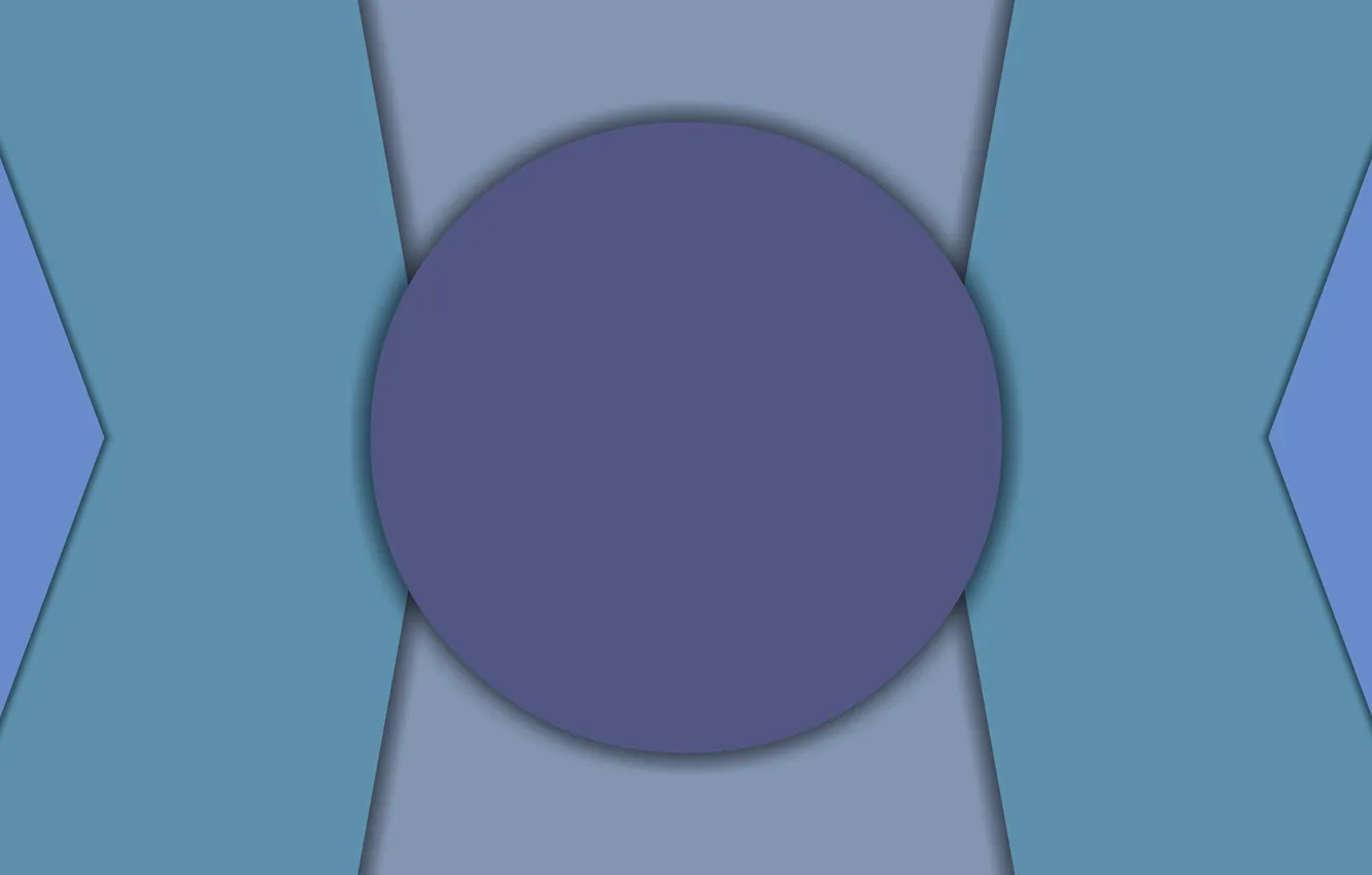 Photo wallpaper circles, shadow, triangle