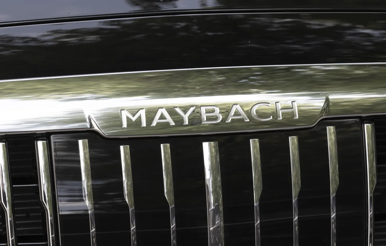 Photo wallpaper Mercedes-Benz, Mercedes, logo, Maybach, S-Class, Mercedes-Maybach S 680