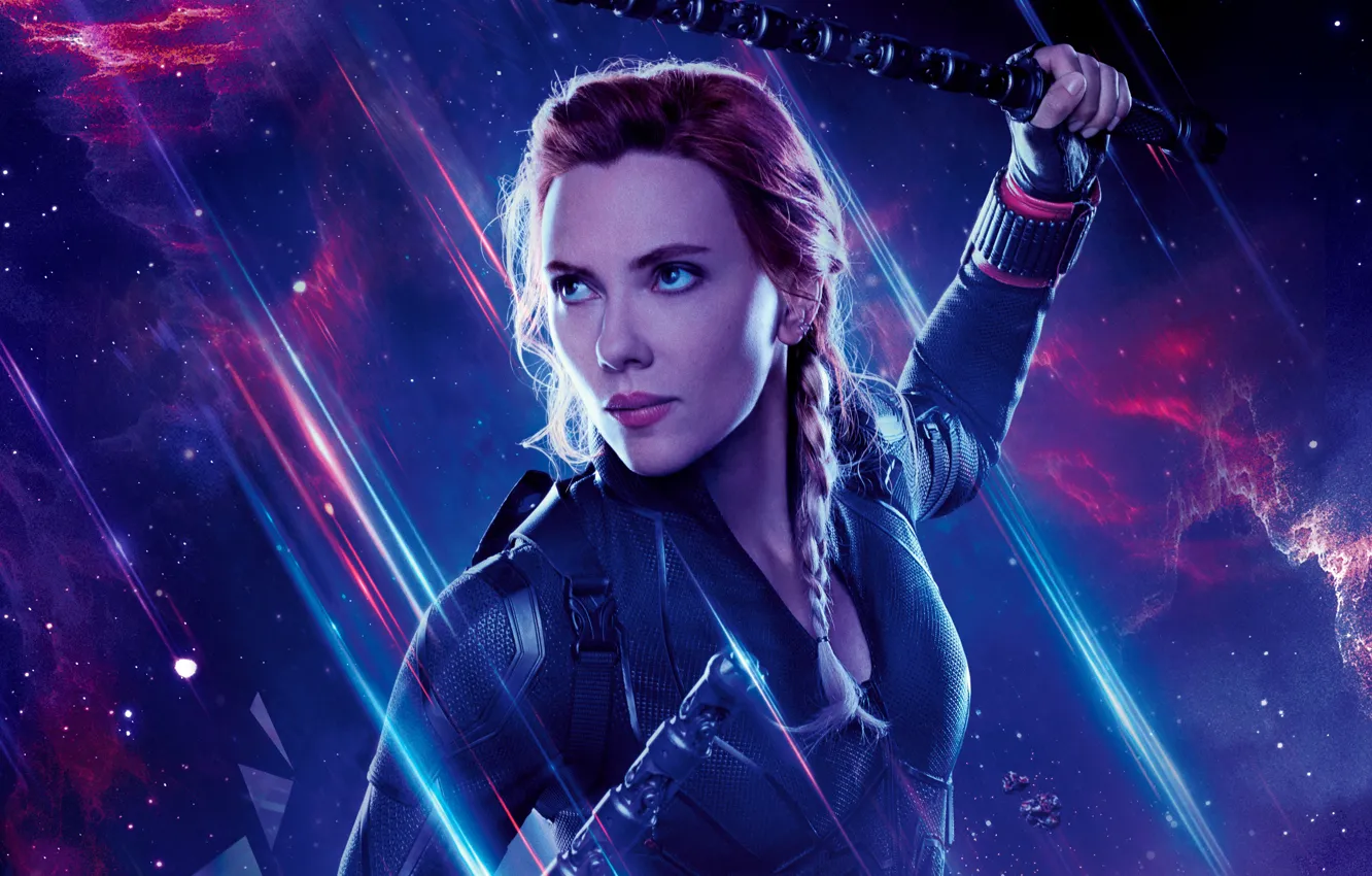 Photo wallpaper Girl, Scarlett Johansson, Scarlett Johansson, Fiction, Black Widow, Black widow, Natasha Romanoff, Action