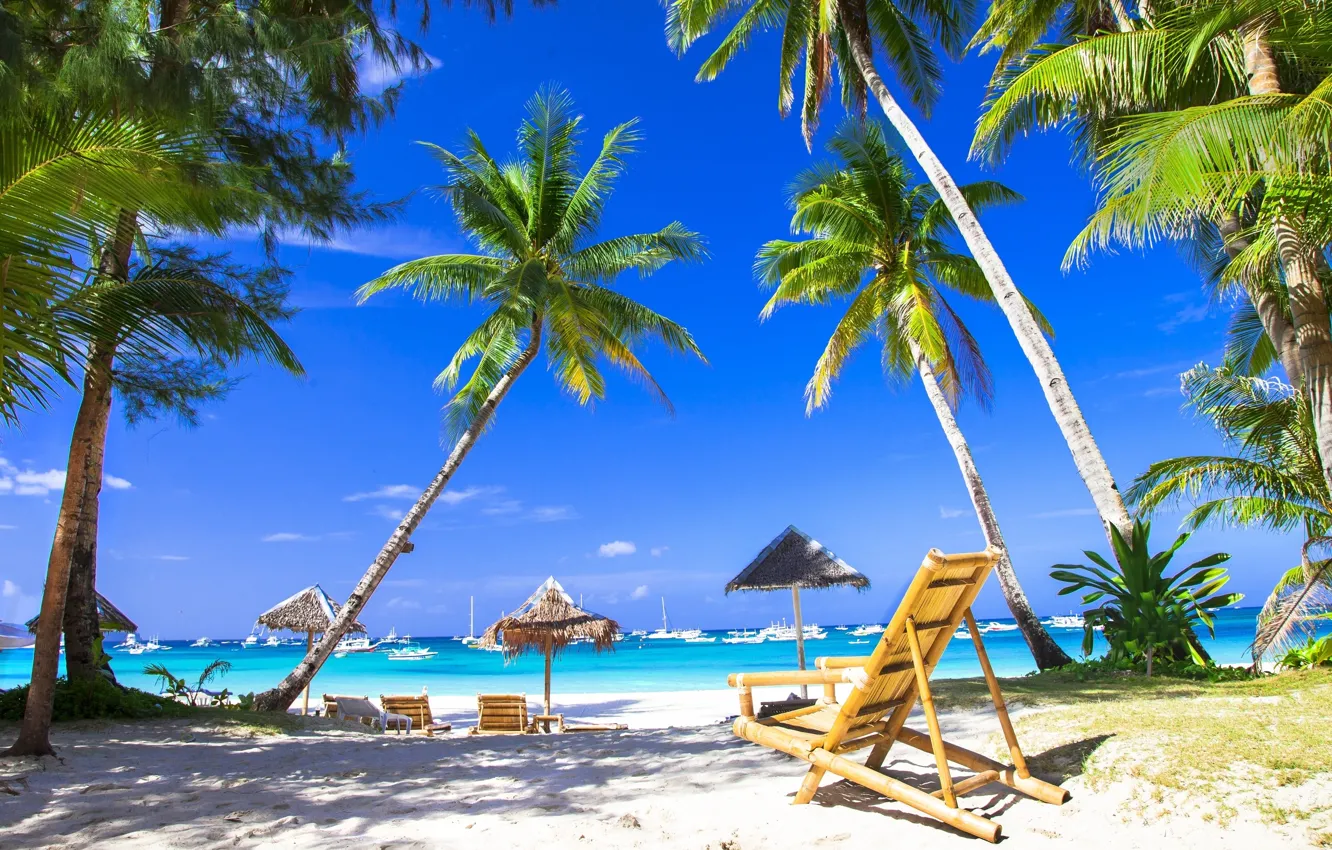 Photo wallpaper sea, beach, tropics