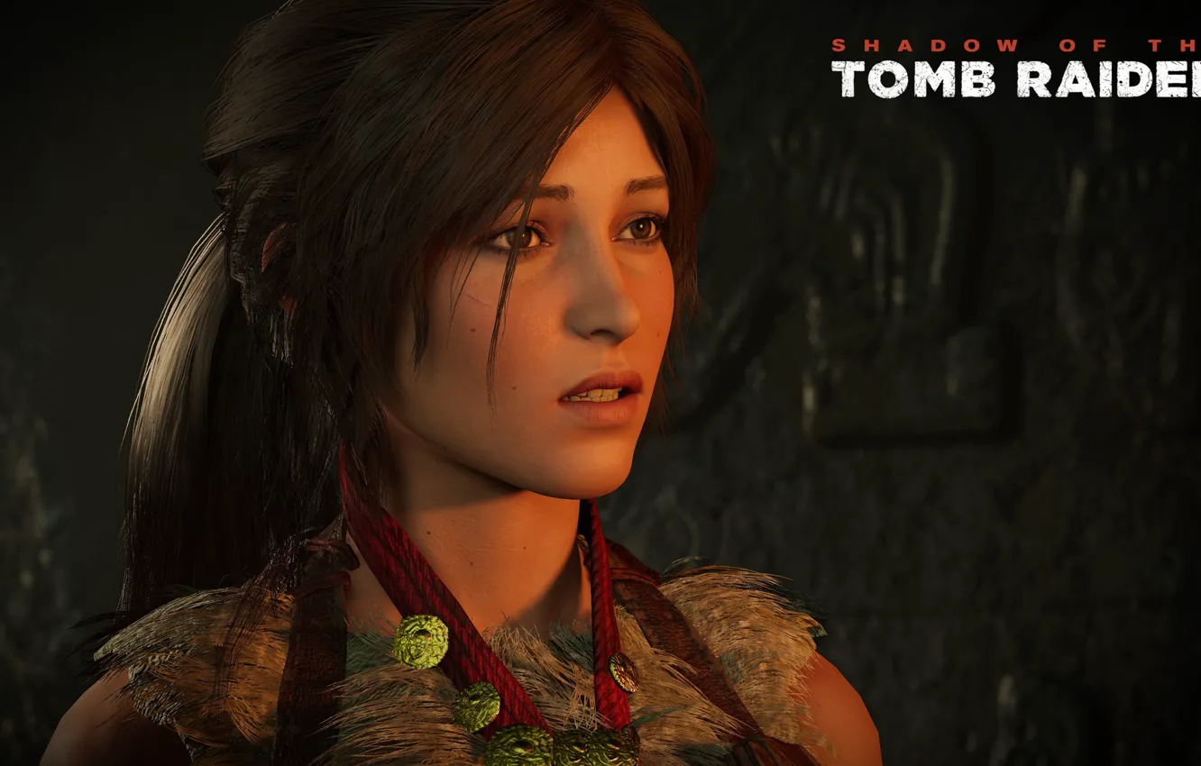 Photo wallpaper eyes, hair, Tomb Raider, Lara Croft, Shadow of the Tomb Raider