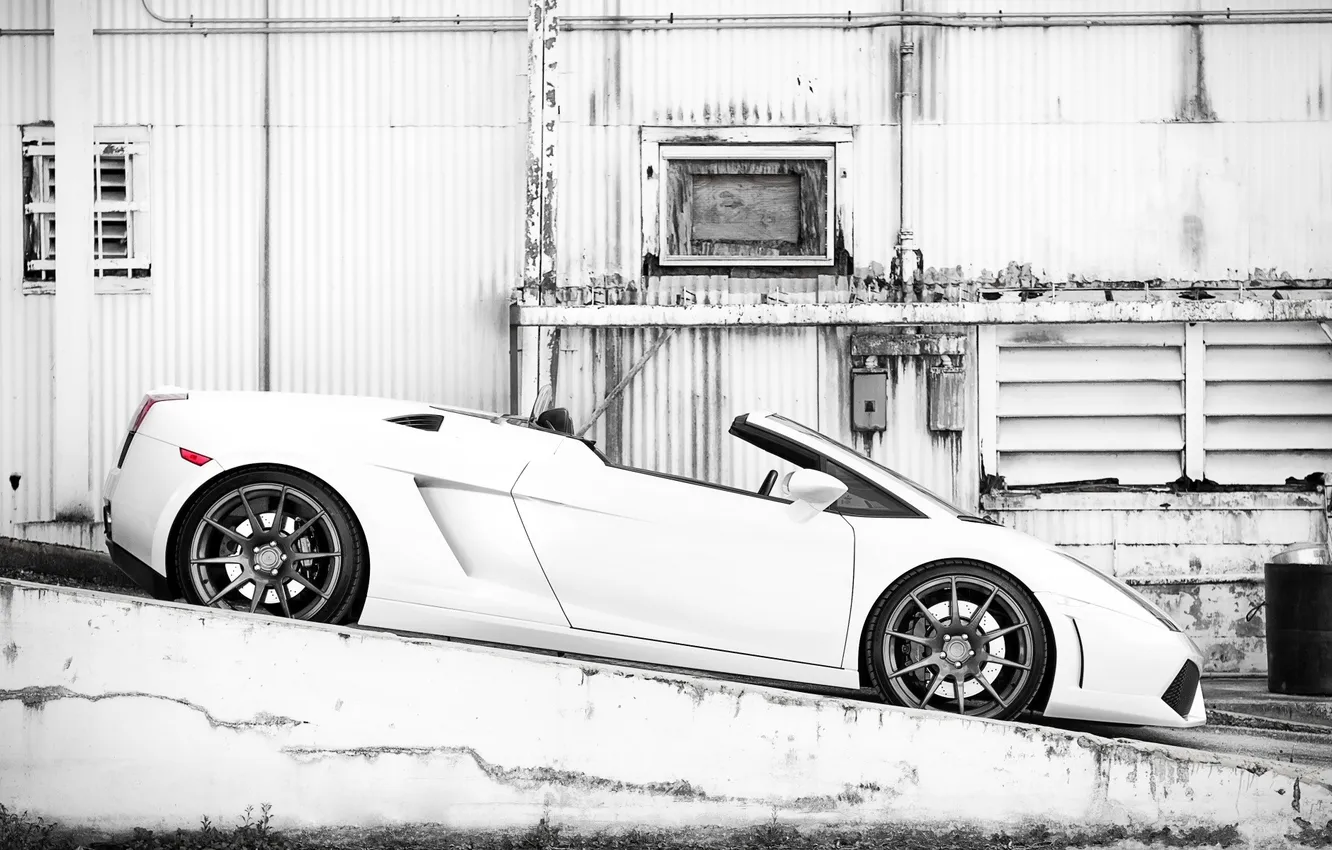 Photo wallpaper cars, auto, Lamborghini Gallardo, garage