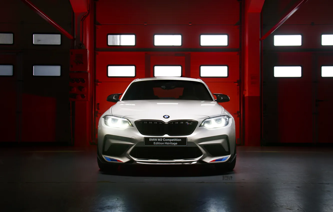 Photo wallpaper BMW, front view, Competition, 2019, BMW M2, Edition Heritage