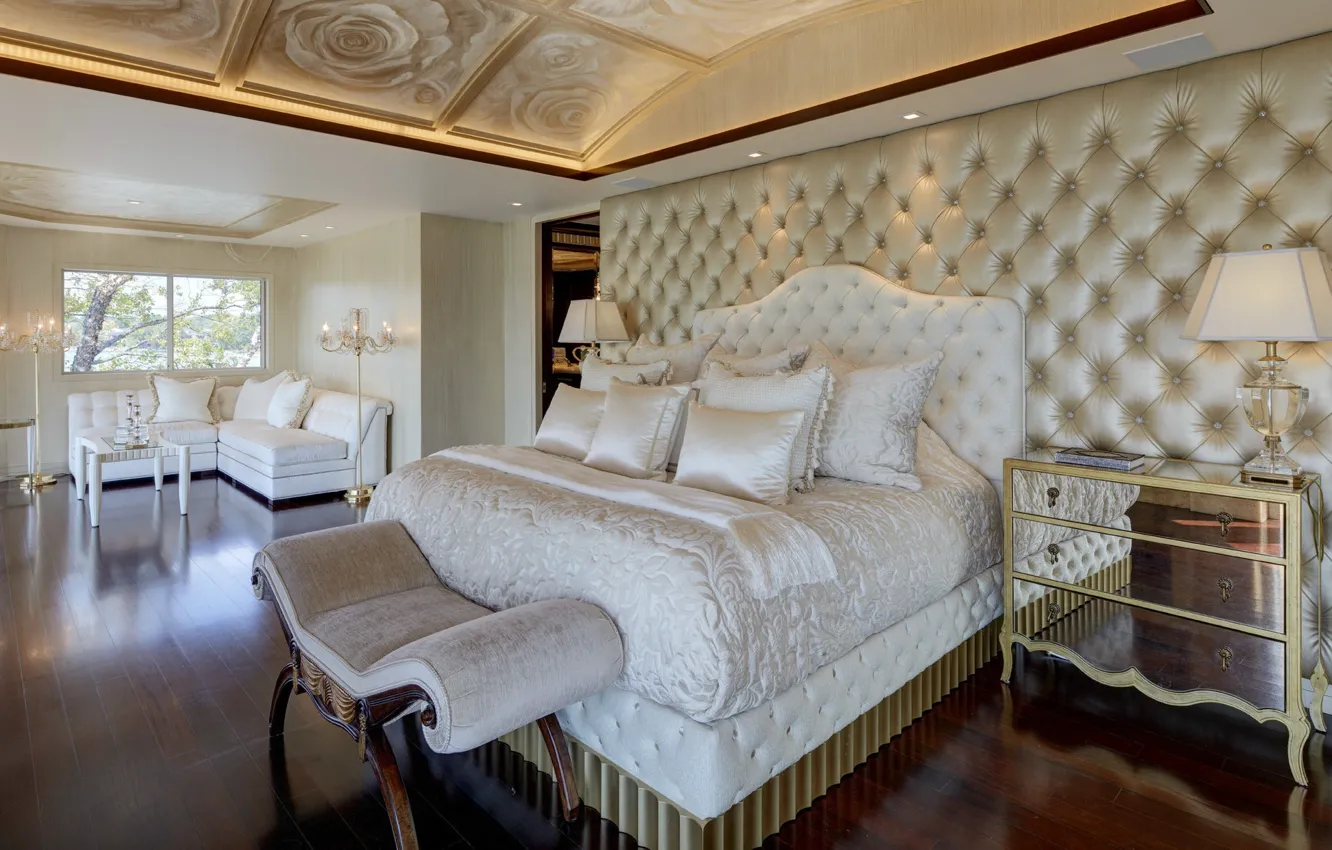 Photo wallpaper design, style, room, Villa, interior, Michigan, bedroom, Southeastern Michigan