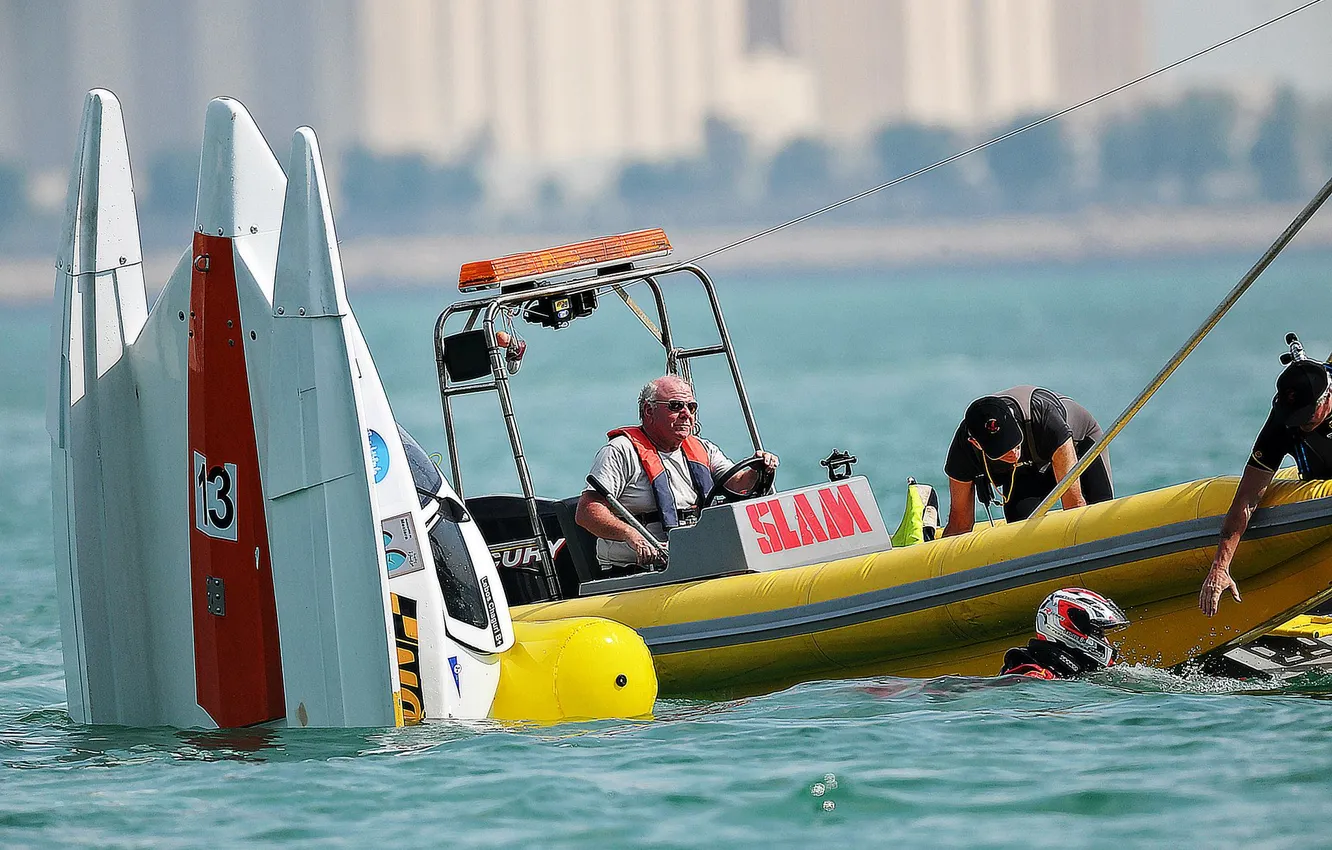 Photo wallpaper race, boat, speed