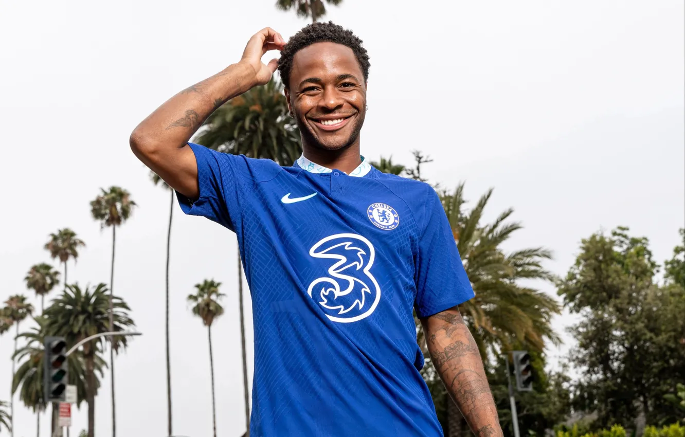Photo wallpaper football, Chelsea, Chelsea, Raheem Sterling, Raheem sterling
