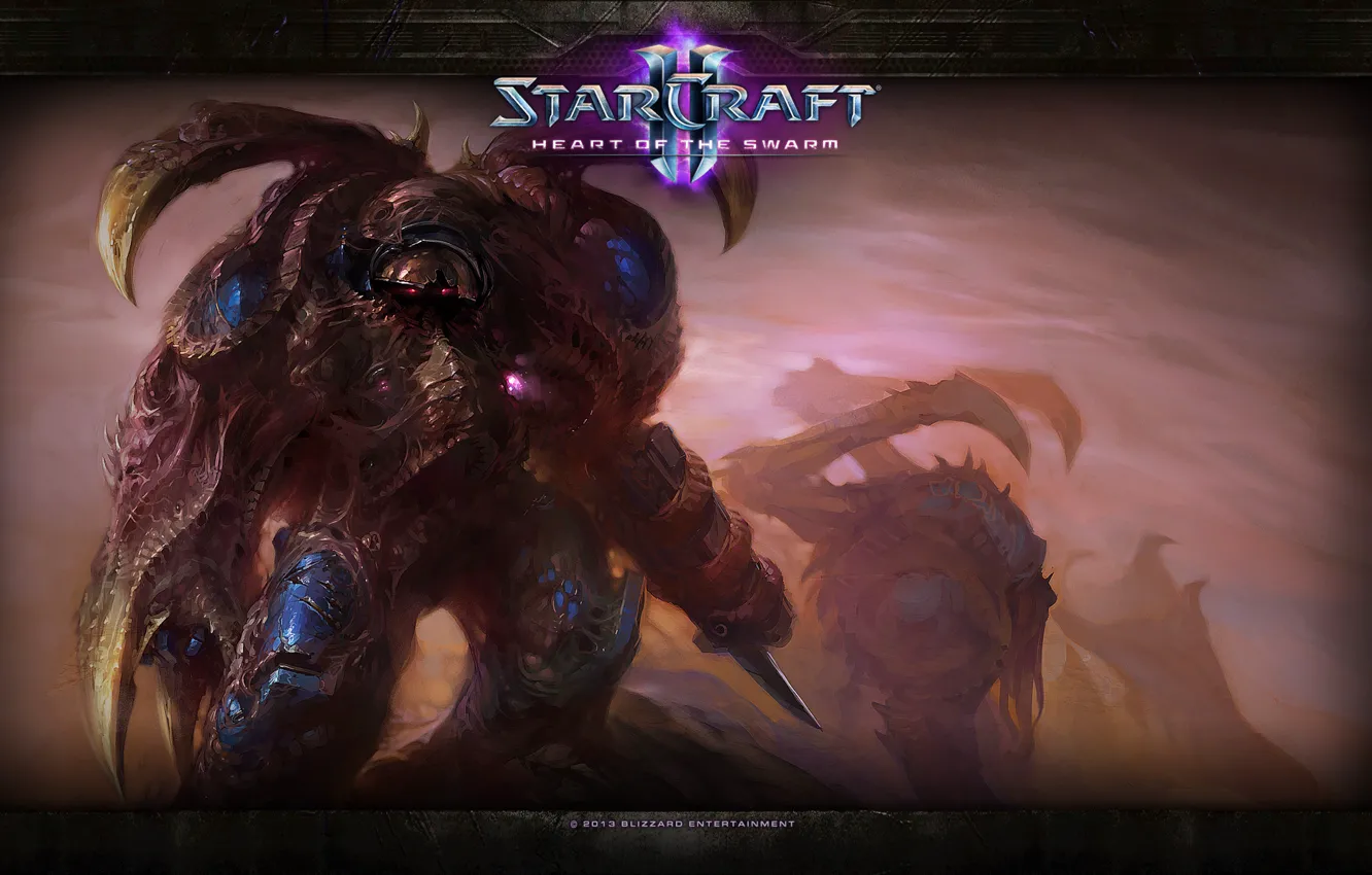 Photo wallpaper StarCraft 2, Infested Marine, Infected marine, Heart of the swarm