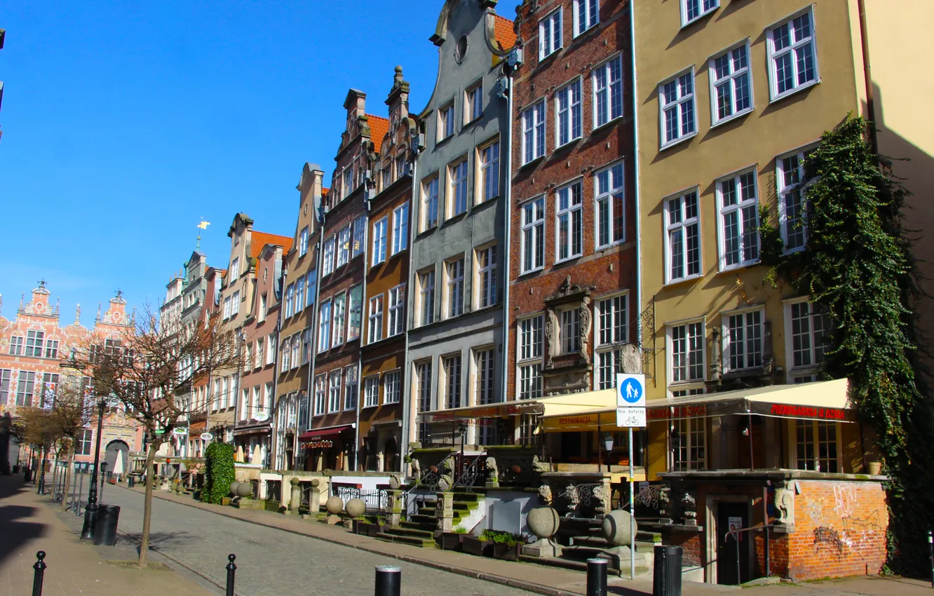 Photo wallpaper street, Gdansk, HISTORIC
