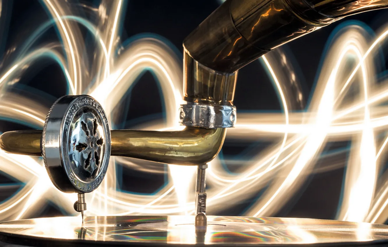 Photo wallpaper music, vinyl, Gramophone