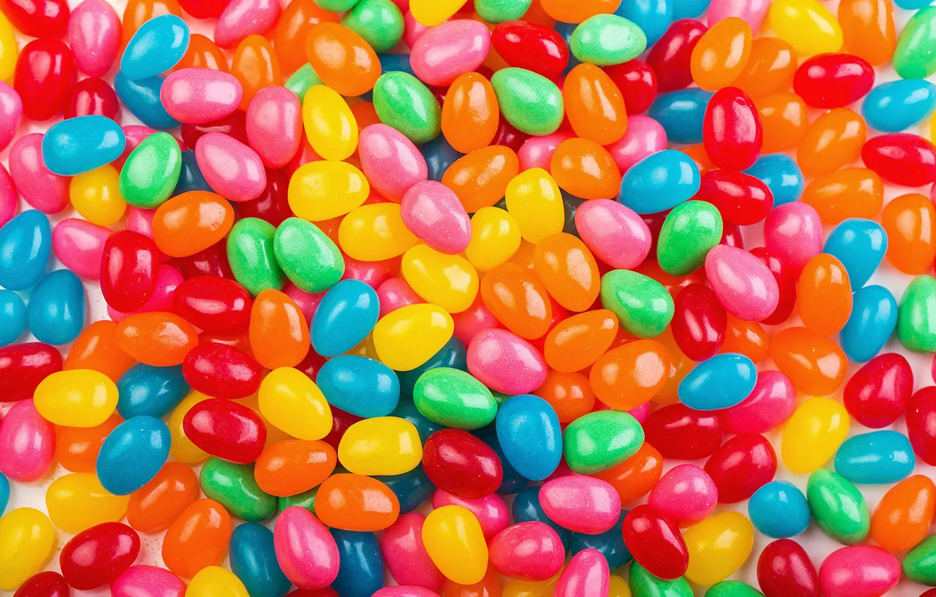 Photo wallpaper candy, colorful, sweet, pills