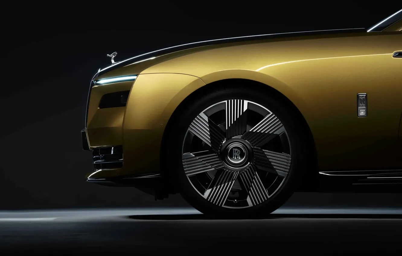 Photo wallpaper lights, wheel, Rolls-Royce, disk, Suite, electric, 2023, Rolls-Royce Motor Cars