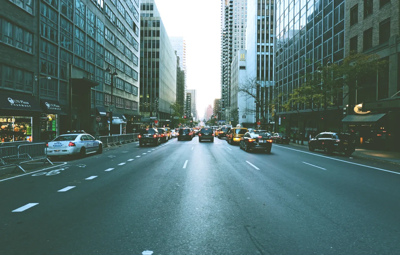 Photo wallpaper New York, skyscrapers, USA, megapolis