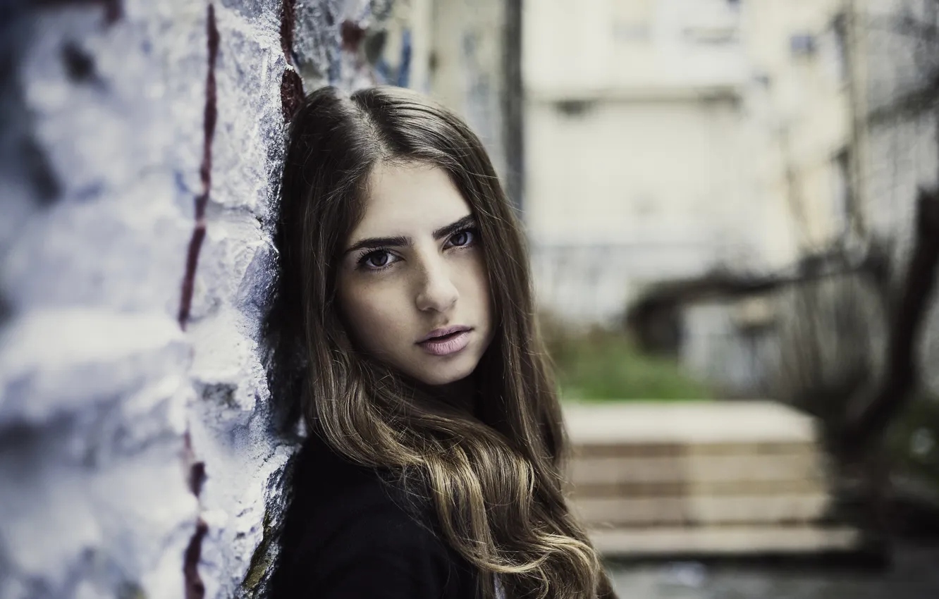 Photo wallpaper look, girl, portrait