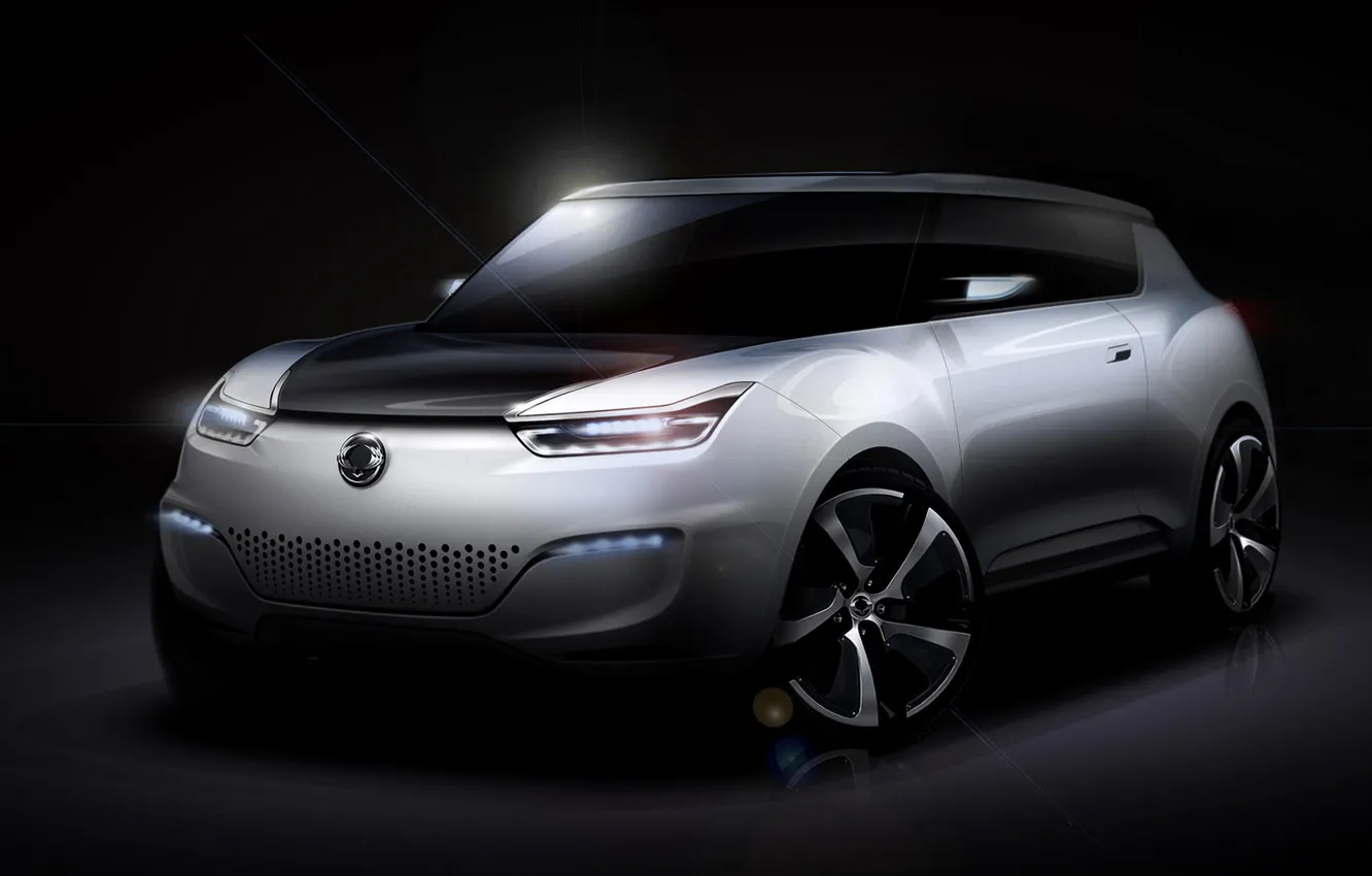 Photo wallpaper the concept, crossover, SsangYong, e-xiv concept