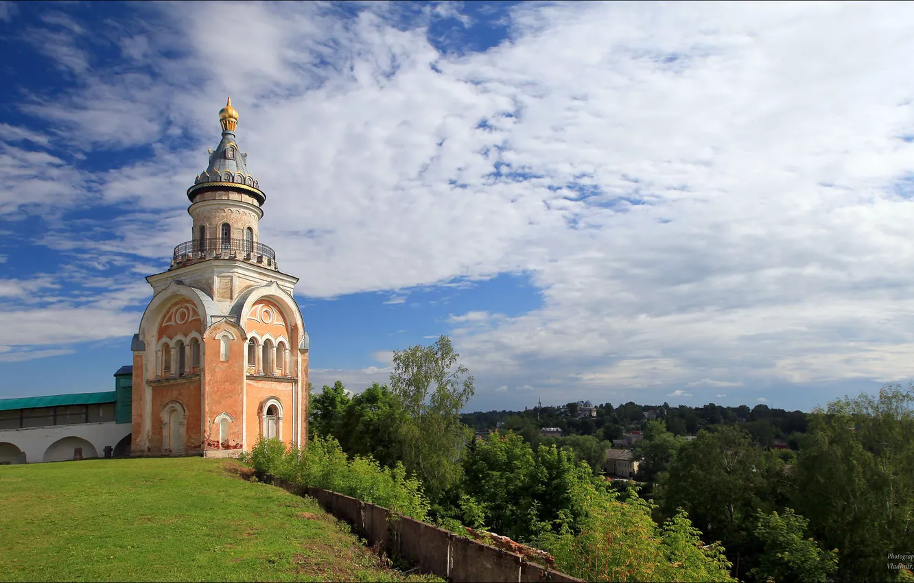 Photo wallpaper temple, Homeland, Torzhok, The Boris and Gleb monastery