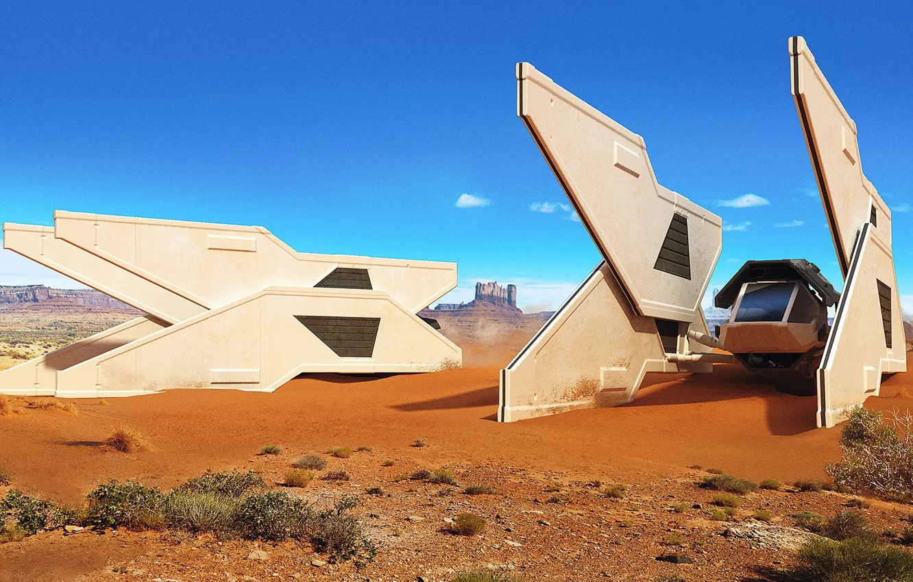 Photo wallpaper desert, survivor, camera, The Ride, chellenge