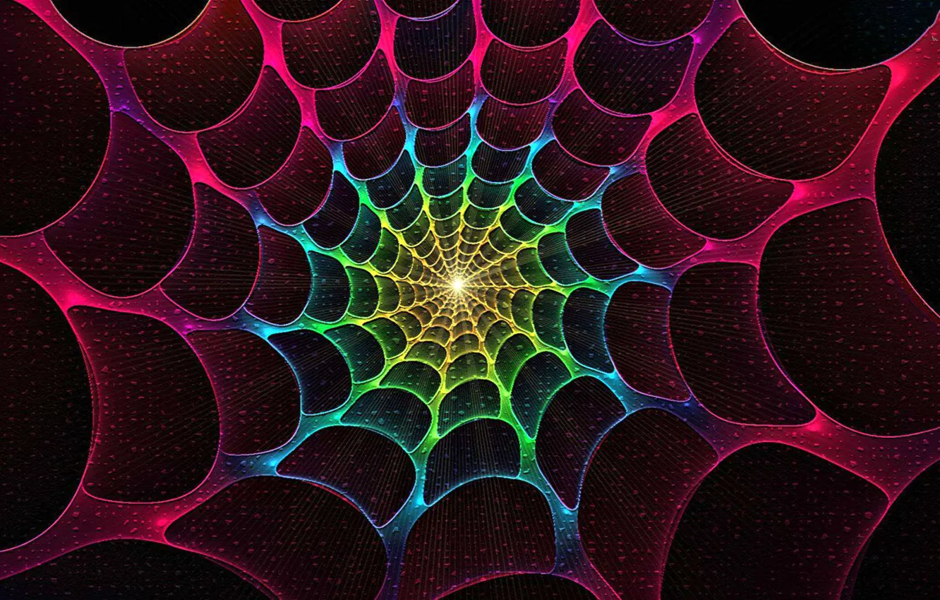 Photo wallpaper light, color, web, the tunnel