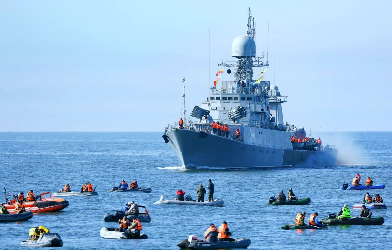 Photo wallpaper ship, anti-submarine, small, Zelenodol'sk