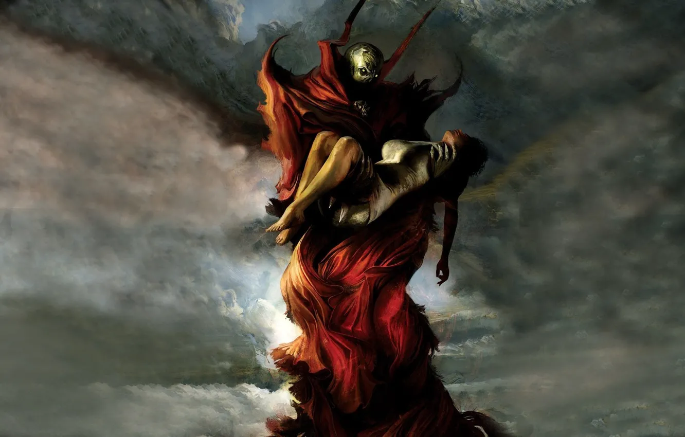 Photo wallpaper girl, spawn, cloak, spawn