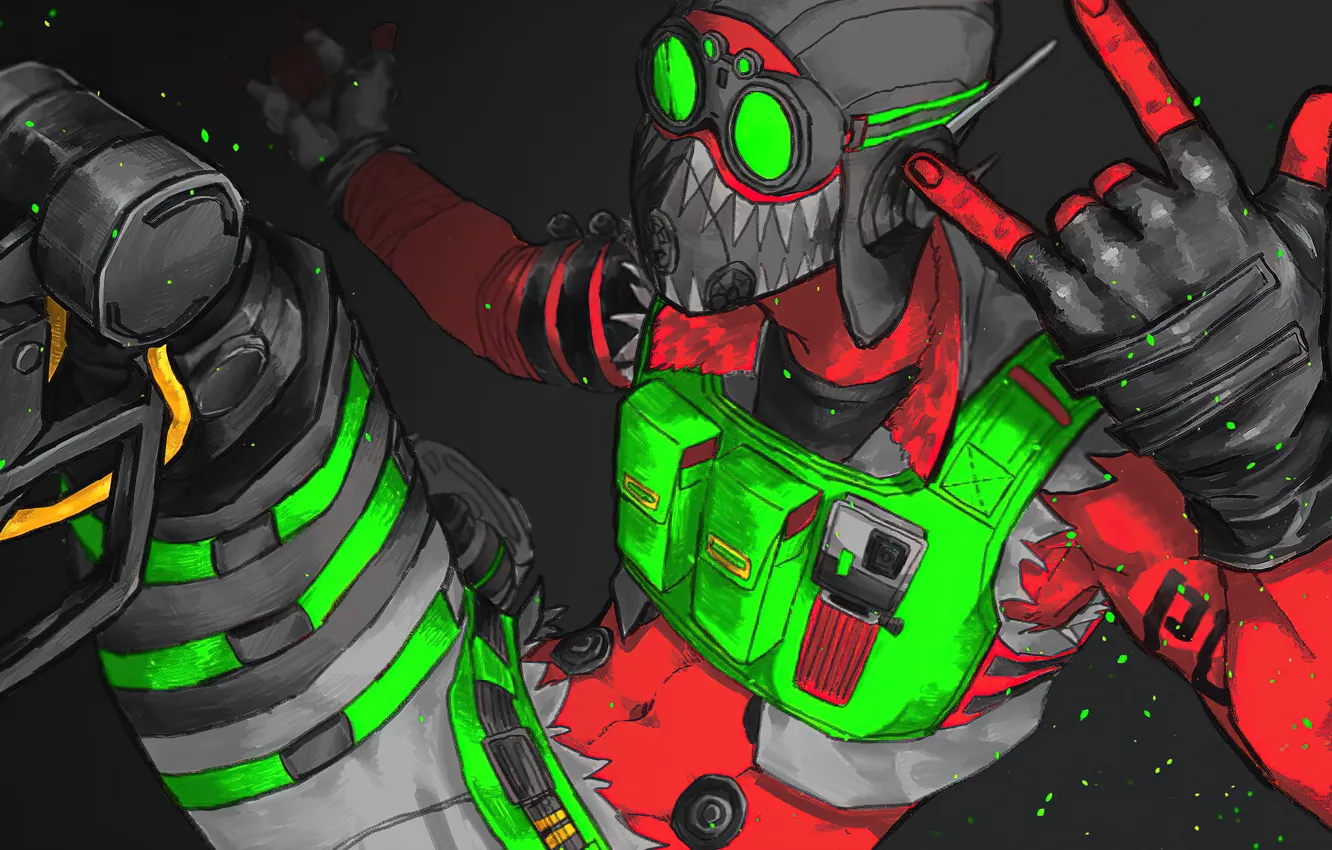 Photo wallpaper Octane, Apex Legends, apex art, Octane