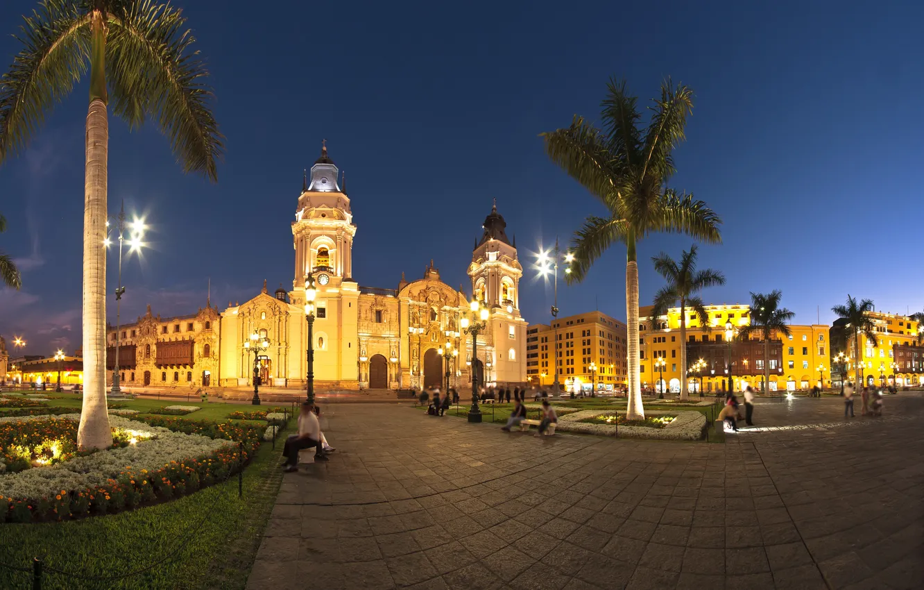 Photo wallpaper Francisco, lima, history, destination, famous, exterior, latin, convent