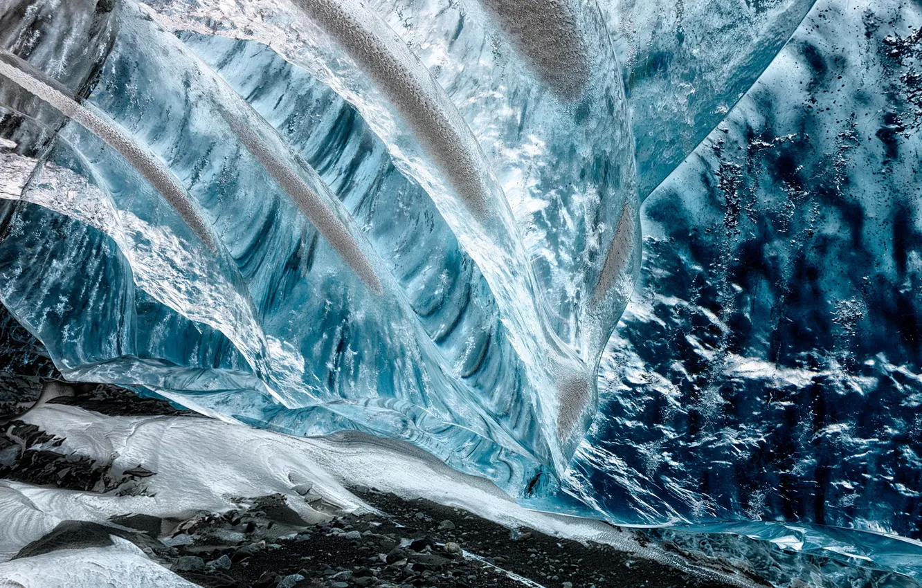 Photo wallpaper snow, nature, ice