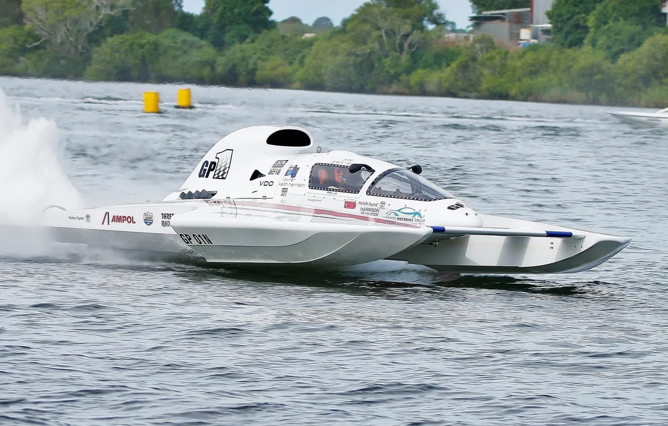Photo wallpaper race, boat, speed