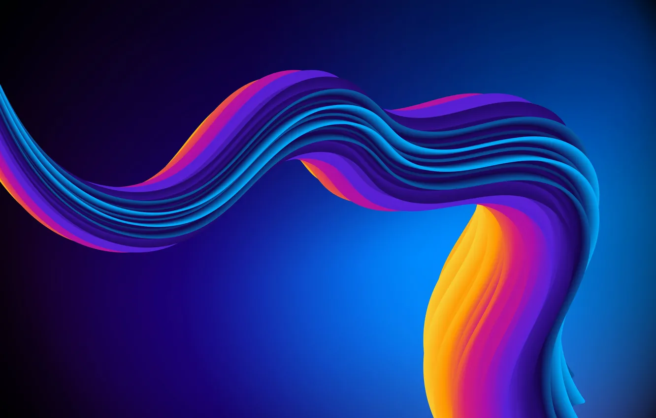 Photo wallpaper Blue, Tape, Line, Blue, Purple, Purple, Abstraction, Gold