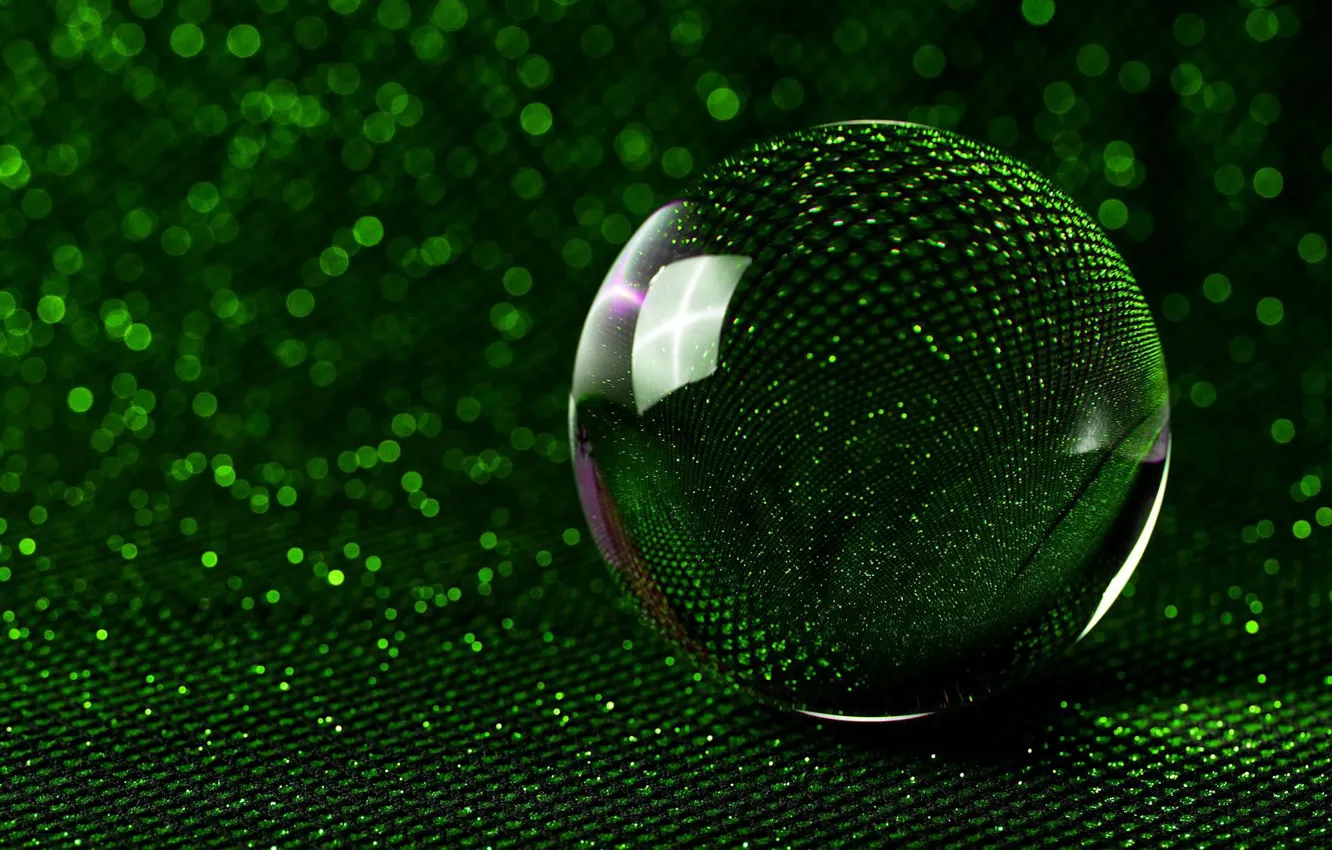 Photo wallpaper glass, balls, sphere