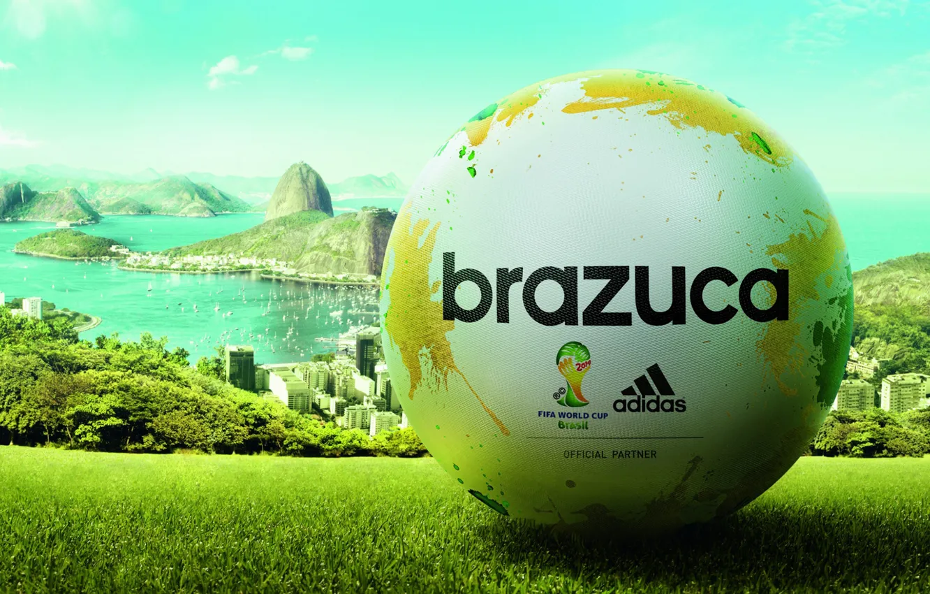 Photo wallpaper Adidas, 2014, Brazuca, Match Ball, Fifa World Cup