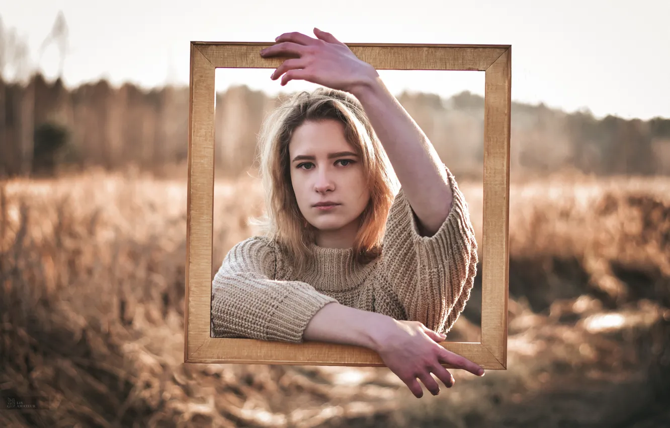 Photo wallpaper girl, frame, Alexander Revkov, Sonja Marmeladova
