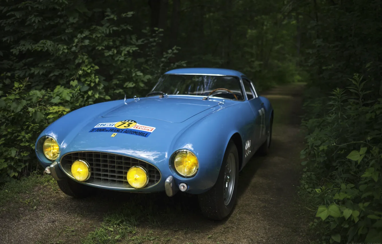 Photo wallpaper Blue, Sportcar, Rally Car, Ferrari 250 GT Berlinetta