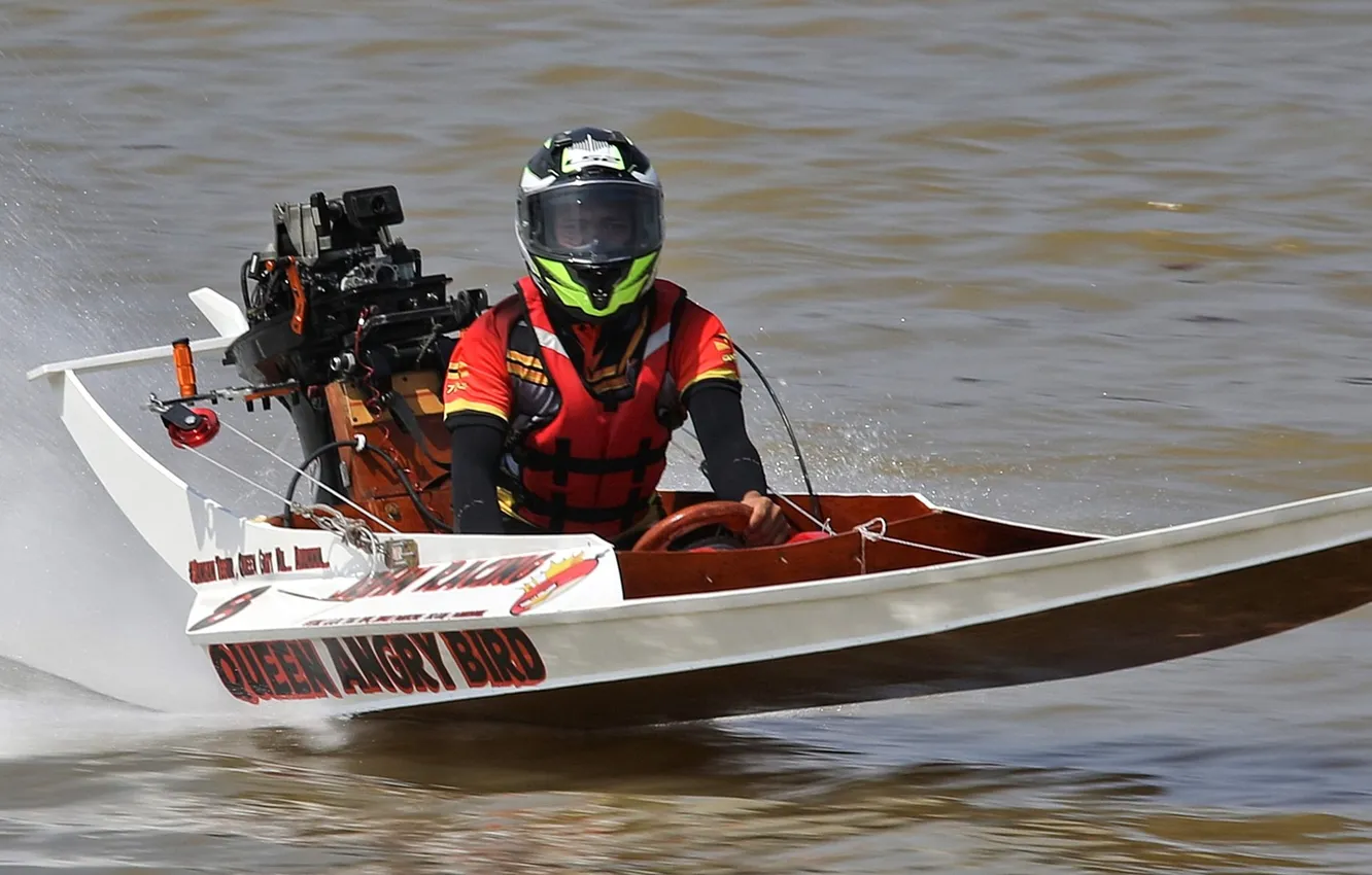 Photo wallpaper race, boat, speed