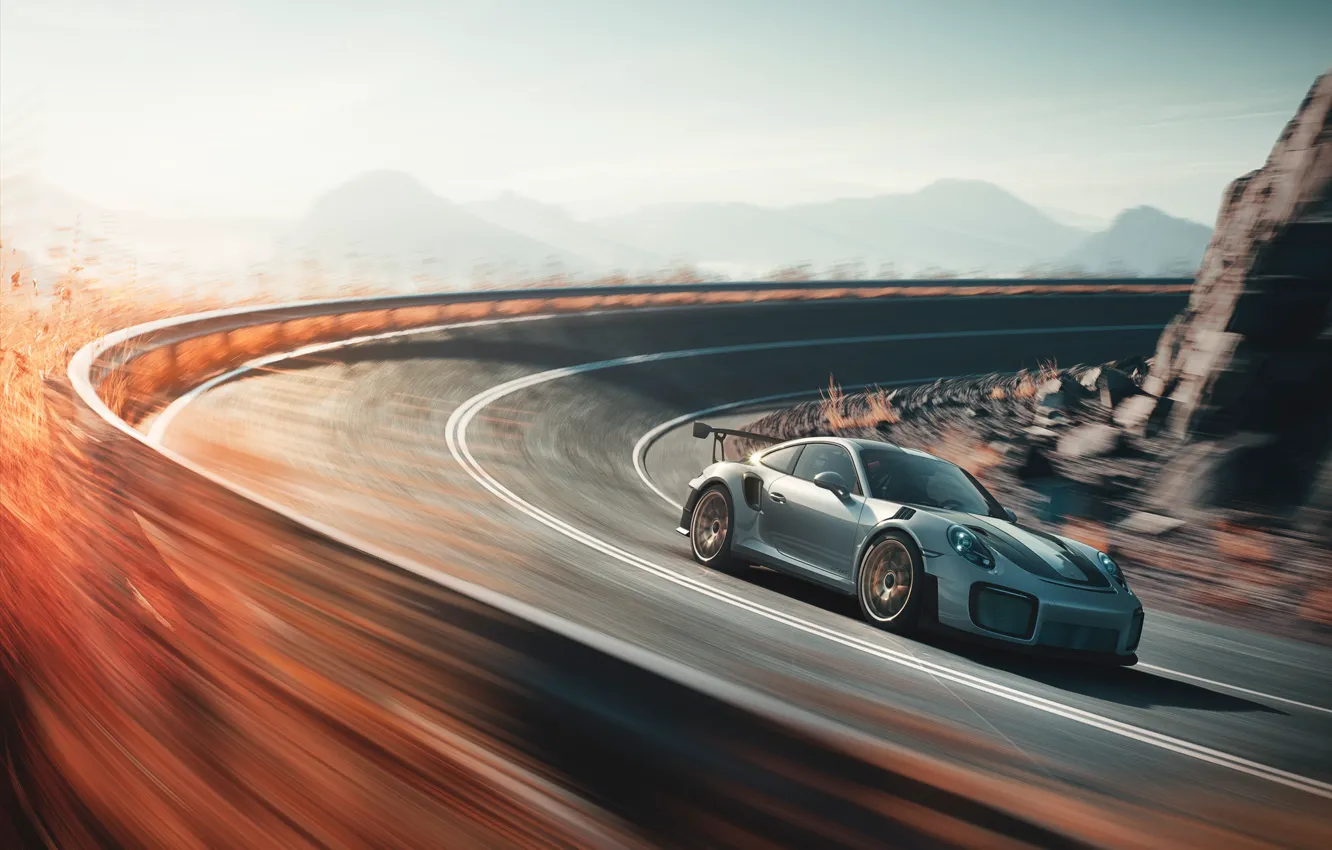 Photo wallpaper speed, 911, Porsche, 2018, GT2 RS