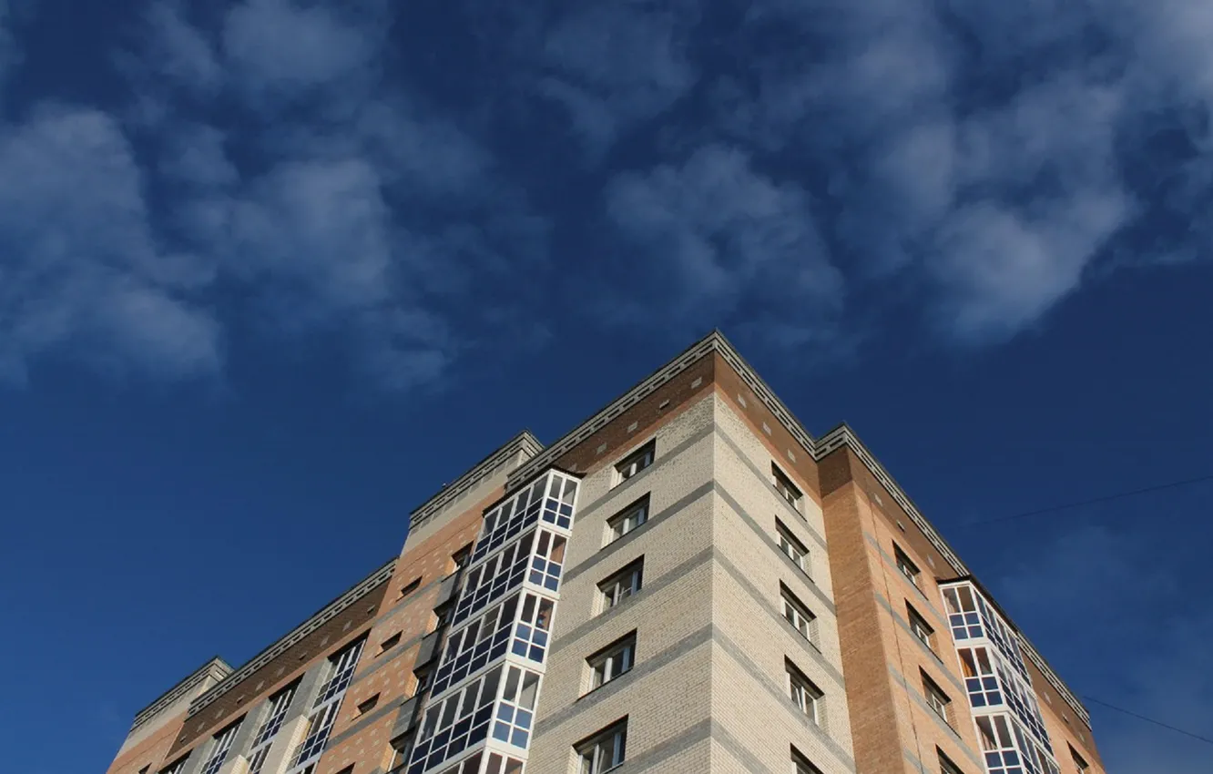 Photo wallpaper summer, the sky, clouds, the city, home, flats