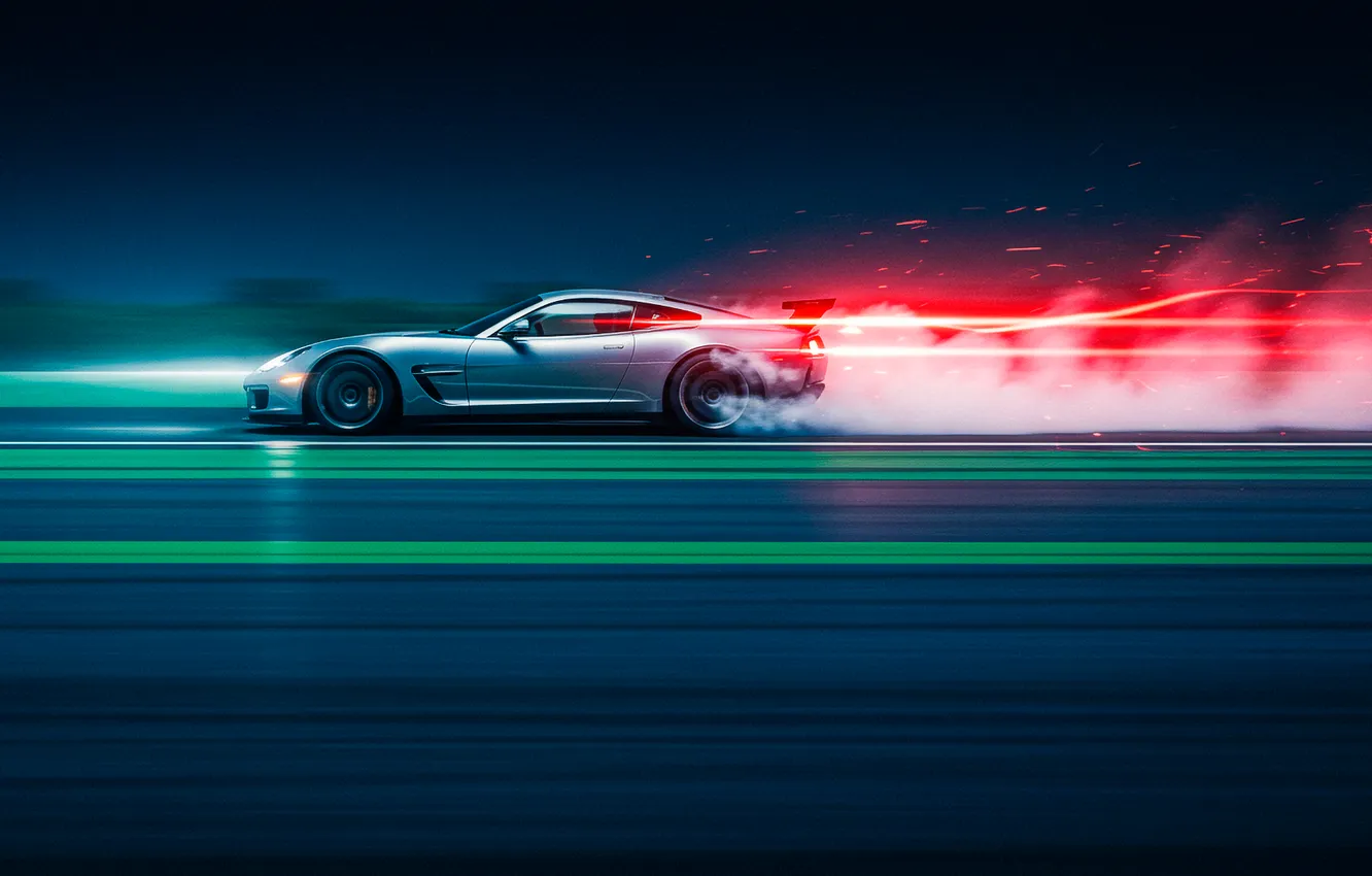 Photo wallpaper auto, Wallpaper, smoke, speed, minimalism, art, wallpaper, auto